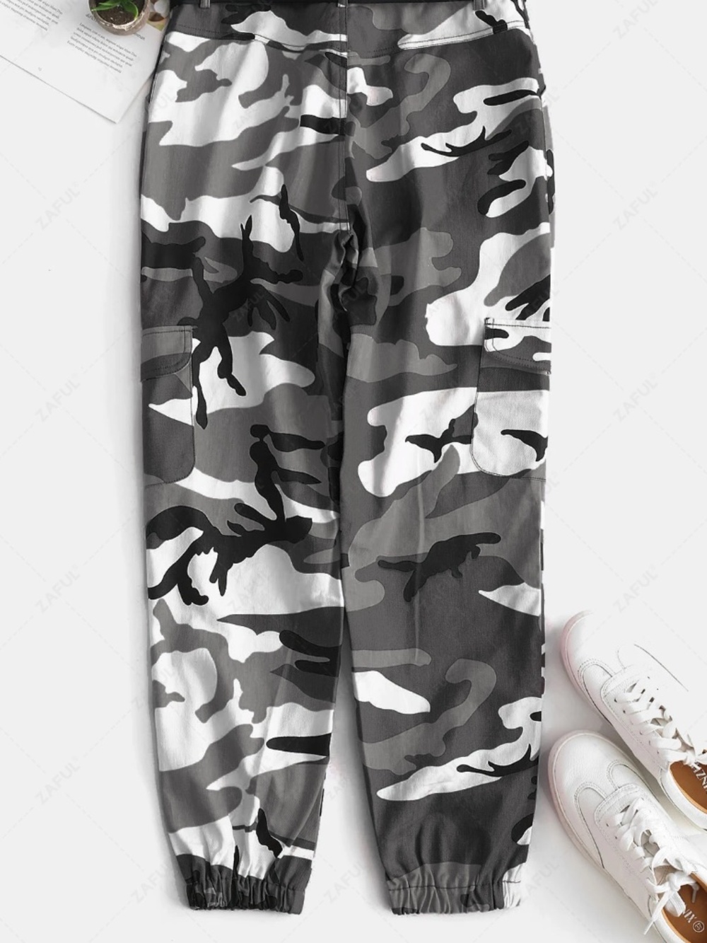ZAFUL Women Camo Joggers M